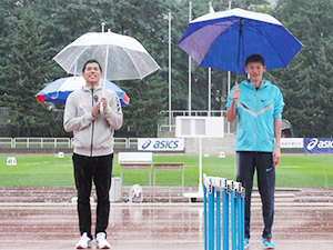 金丸選手（左）と高平選手