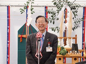 「多くのすばらしい医療人材を」と述べる竹内鳥取市長